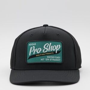 Adidas Men's Golf Adjustable Five Panel Trucker Hat Black‎ One Size